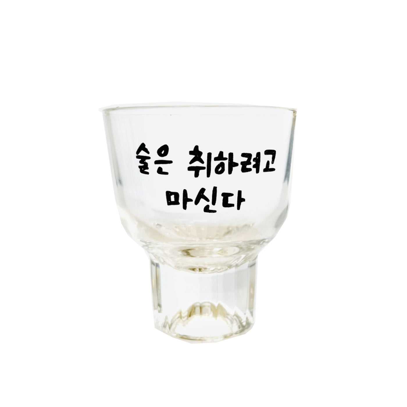 Korean message alcohol drinking glasses