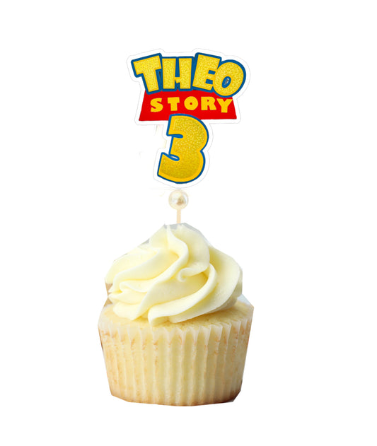 Toy story cupcake topper, Custom cupcake topper